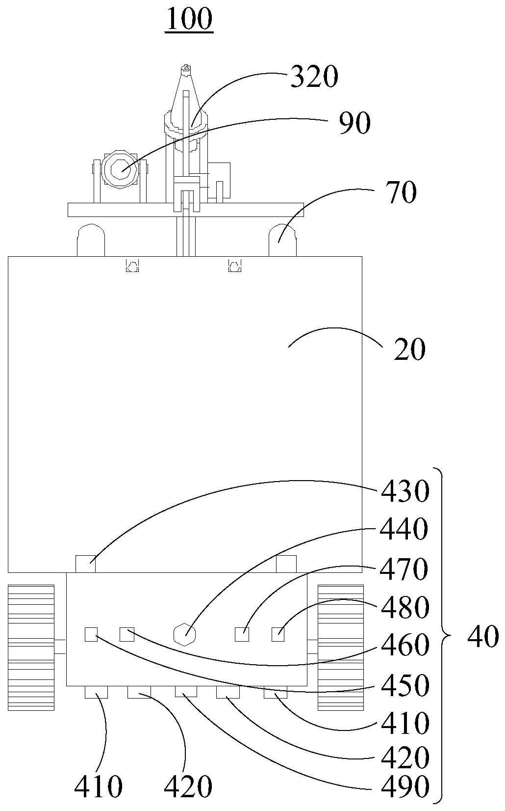 Cable tunnel robot