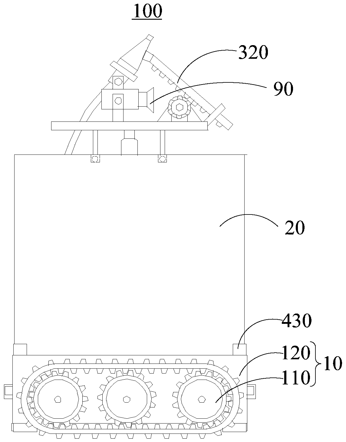 Cable tunnel robot