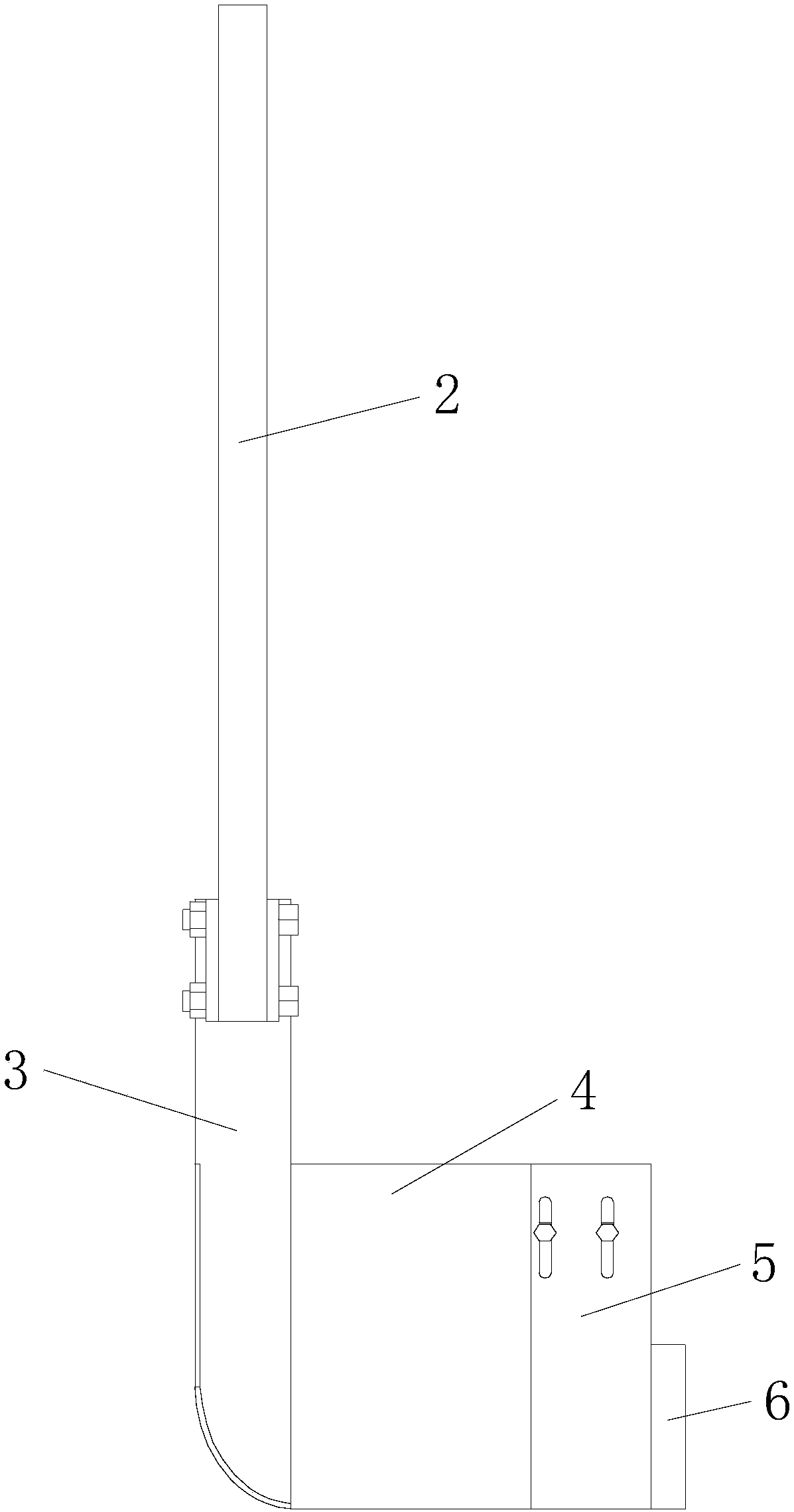 Pneumatic ejection type liquid fertilizer applying device, system and method