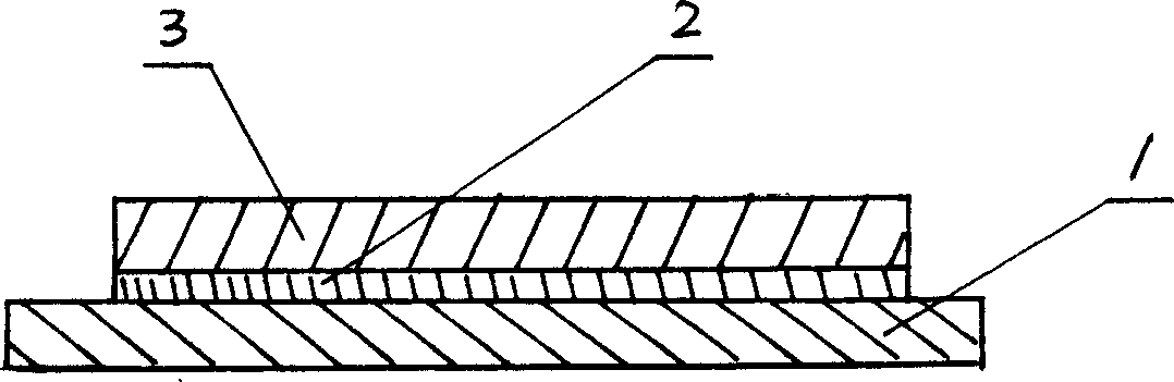 Technology for manufacturing composite material compesed of organic and inorganis material