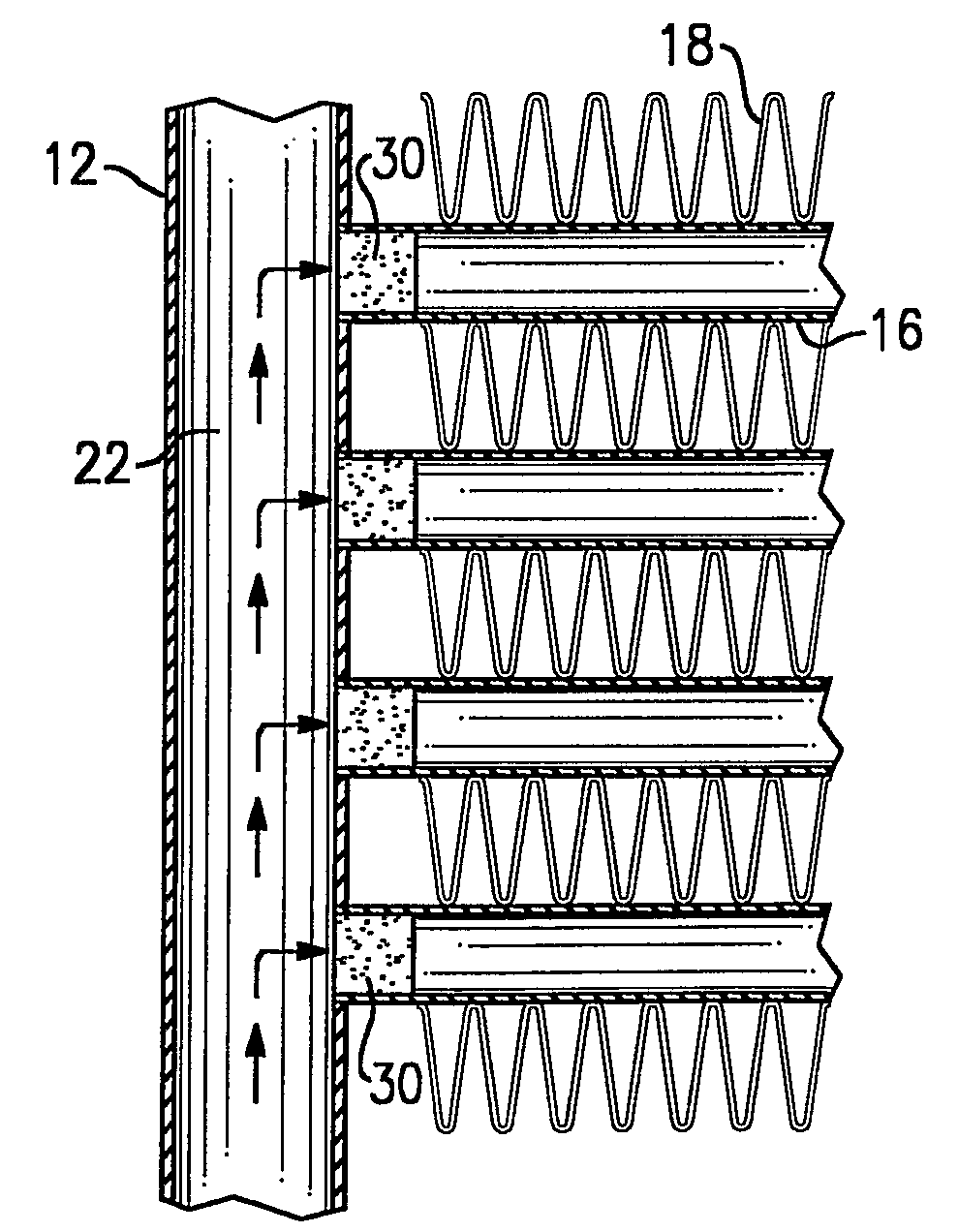 Parallel Flow Heat Exchangers Incorporating Porous Inserts