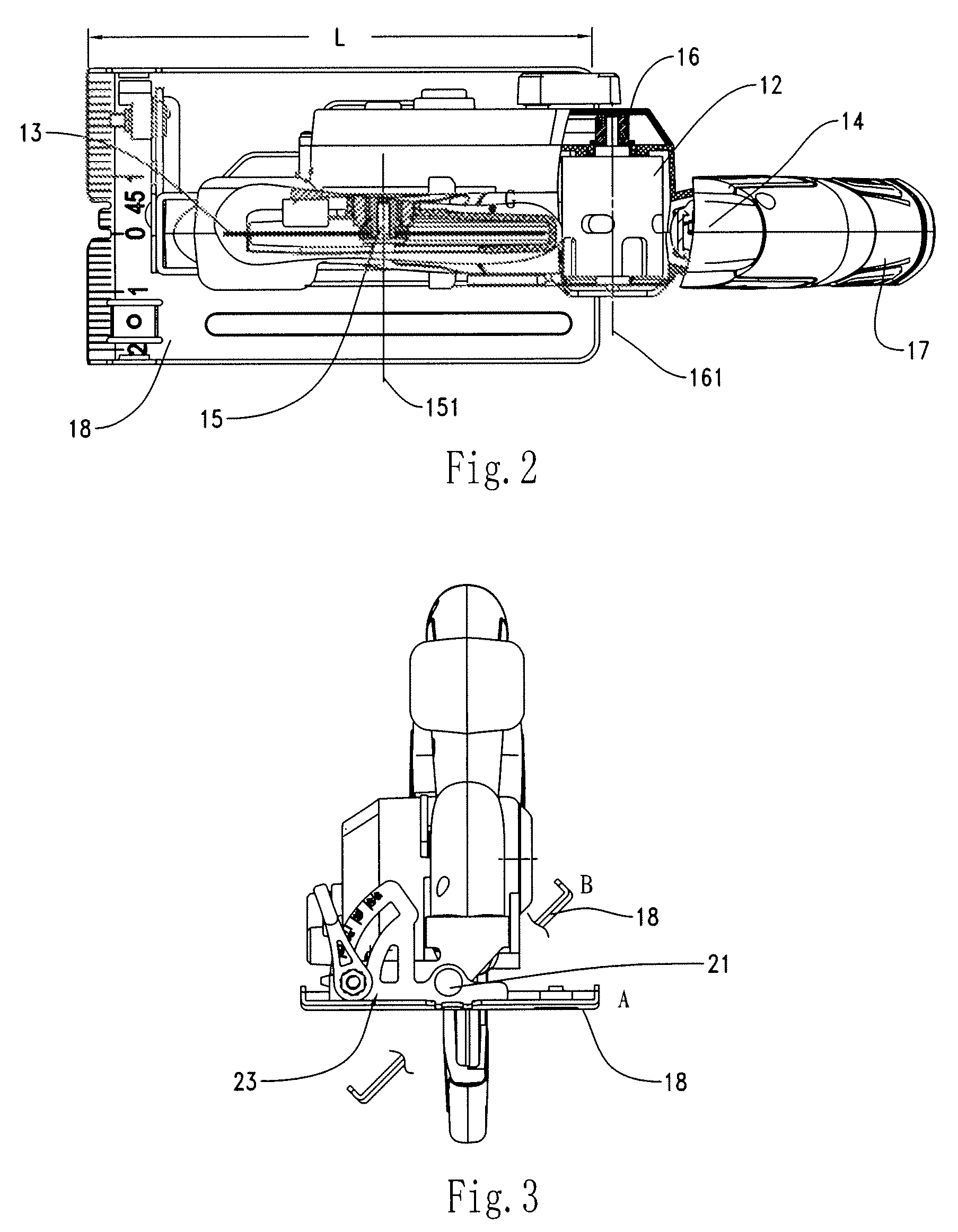 Circular saw having a direct current power supply