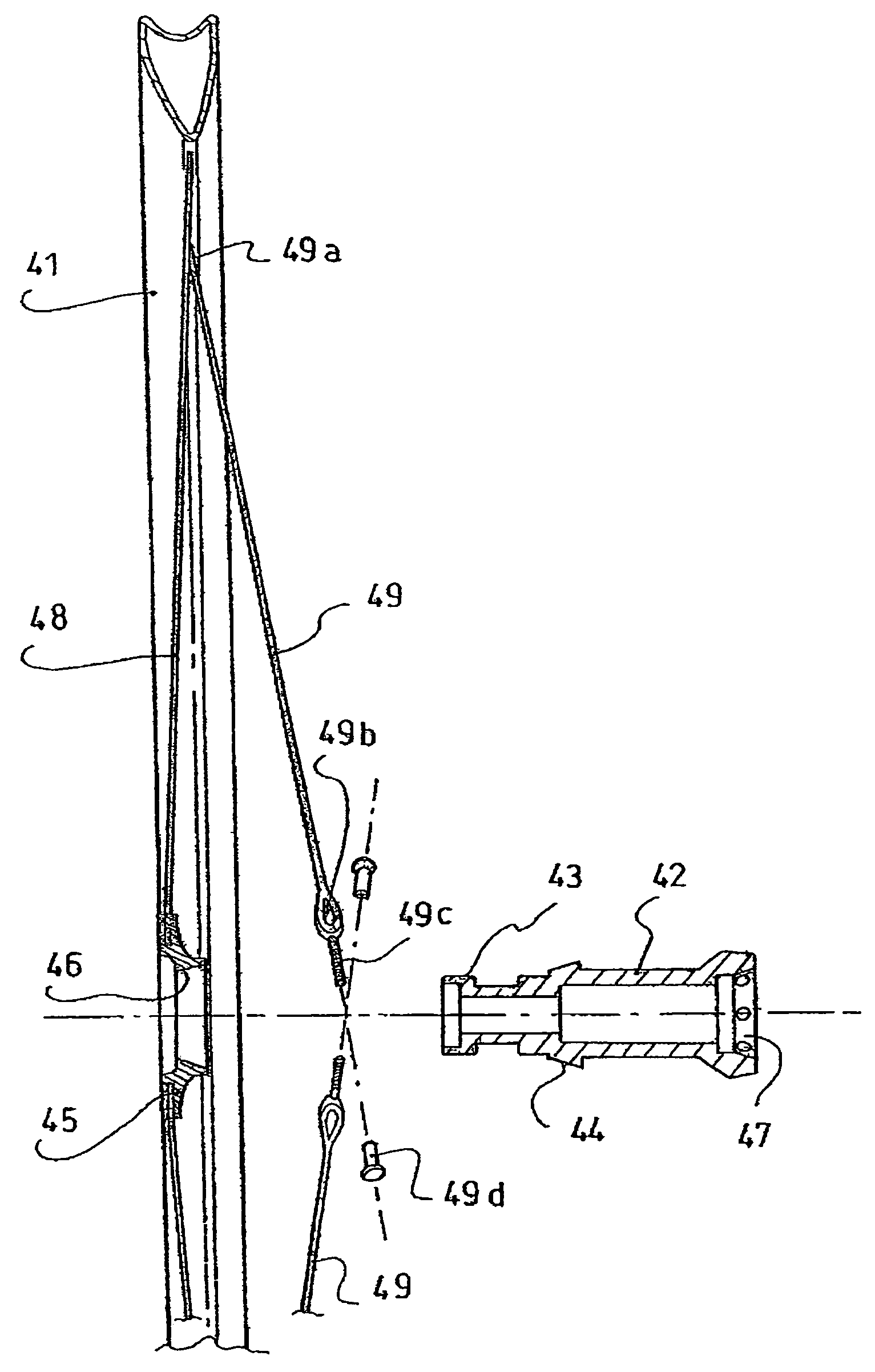 Wheel with tension spokes and a method of manufacturing such wheel