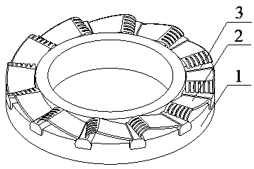 Foil end face gas film sealing structure with enhanced radial flow-induced opening