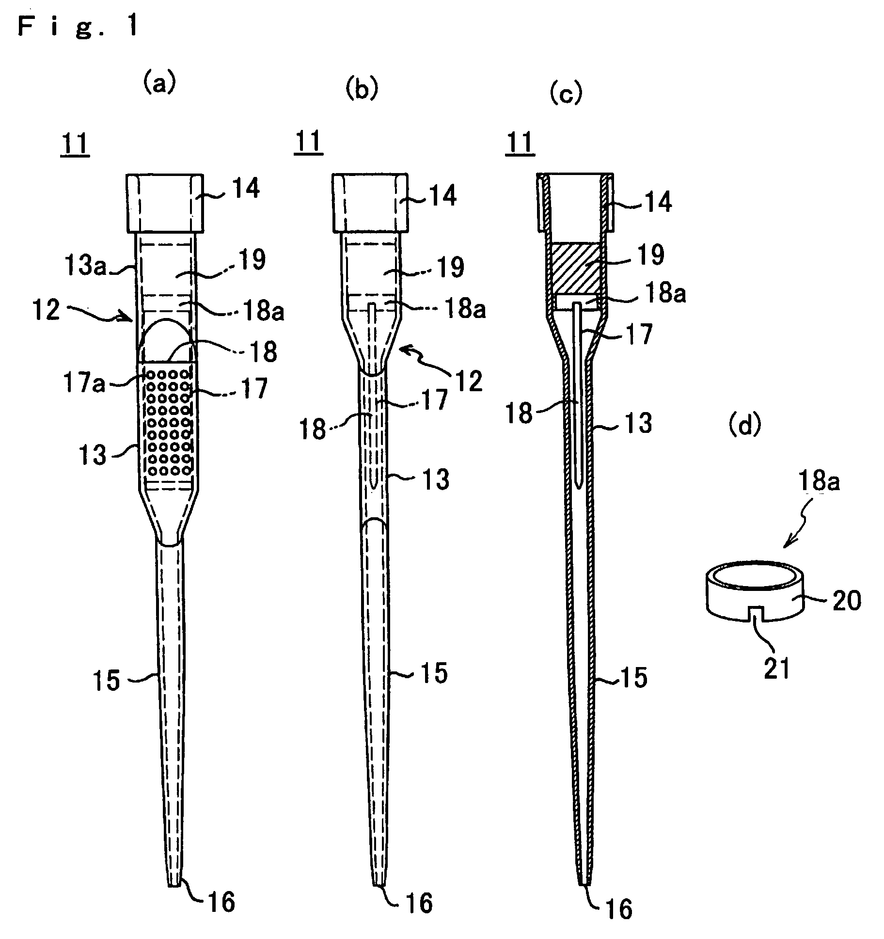 Biological material fixed region enclosing tip, biological material fixed region treatment apparatus, and treatment method thereof