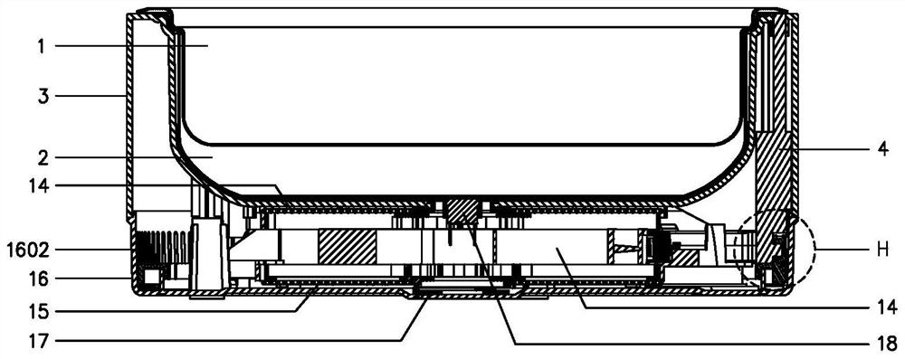 Electromagnetic induction lifting hot pot and electromagnetic induction multipurpose dining table system thereof