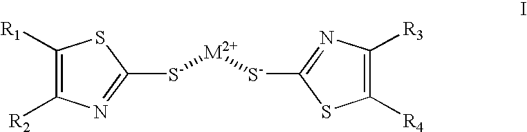 Use of a metallic mercaptothiazole or metallic mercaptobenzothiazole in golf ball compositions