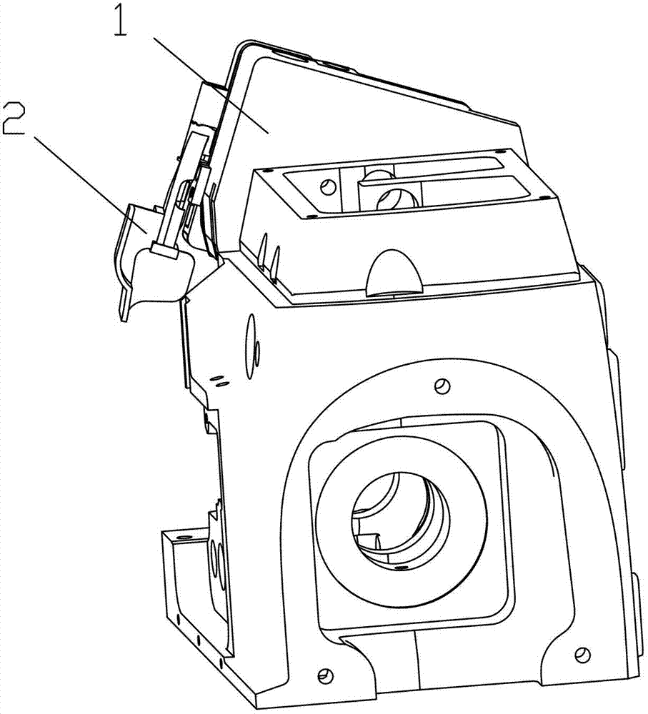 Overedger shield safety switch structure and overedger shield safety protecting method