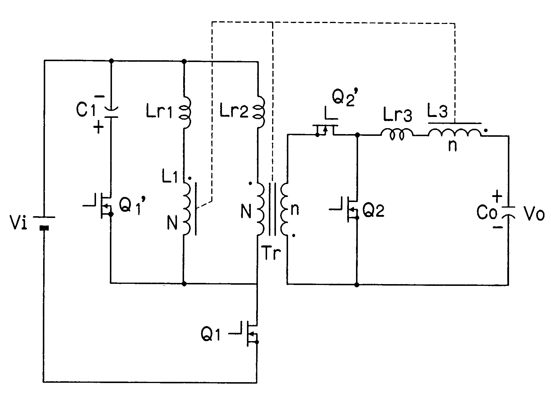 Insulating switching DC/DC converter