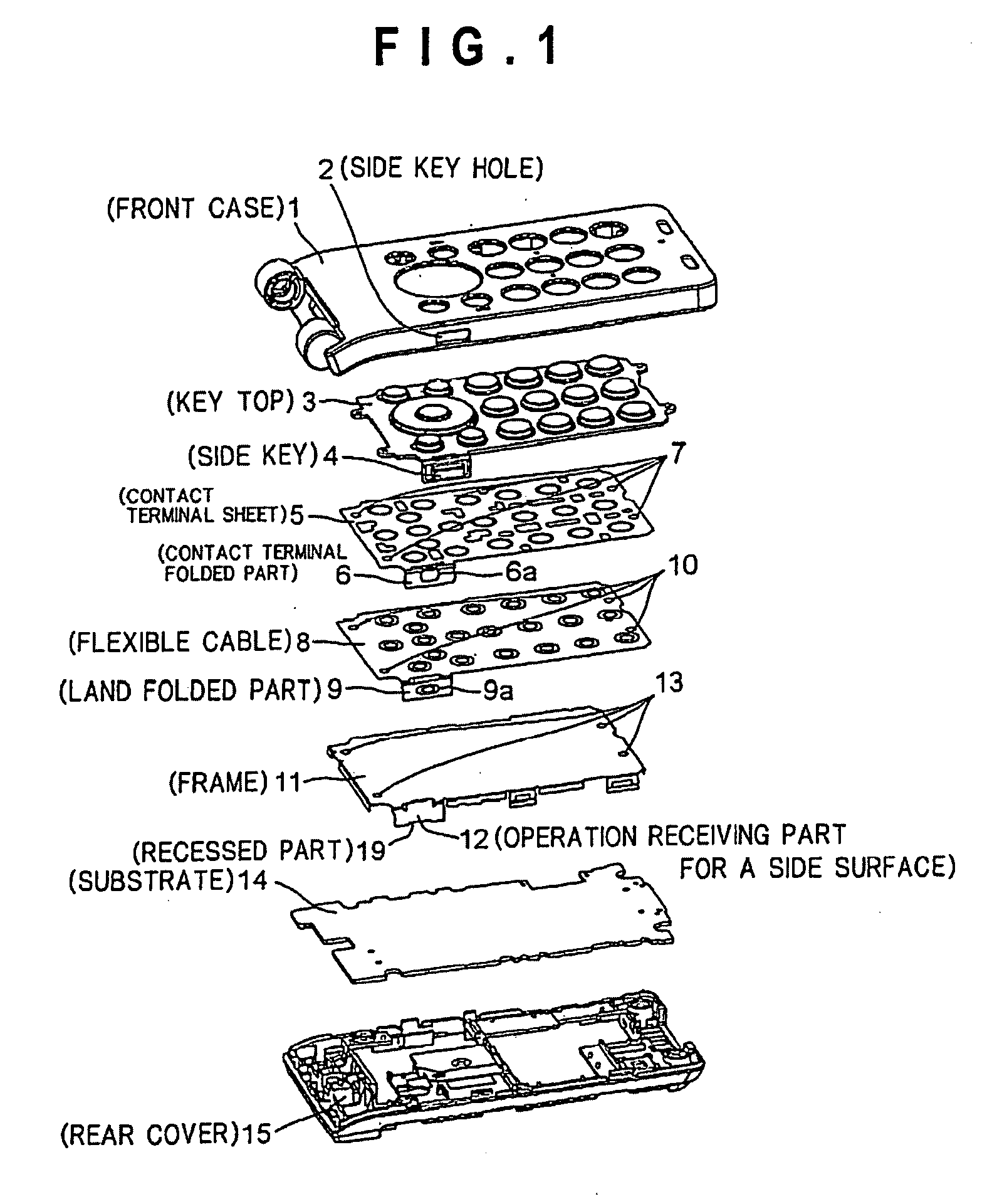 Operating device, information processing terminal including the operating device, and assembly method for the operating device and the information processing terminal