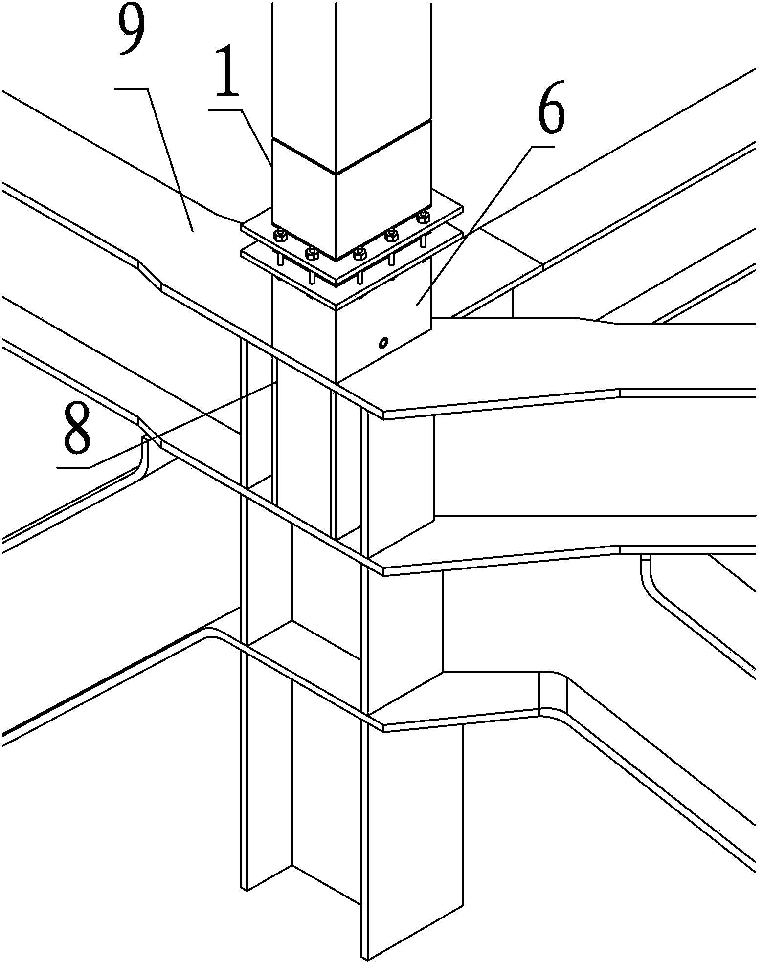 Method and equipment for sequentially constructing ultra-long hanging posts