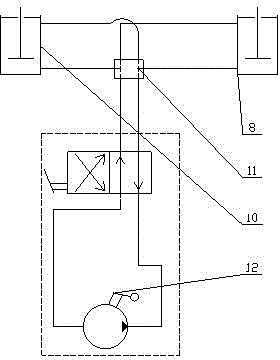 Hydraulic balance loading large torque static calibration device