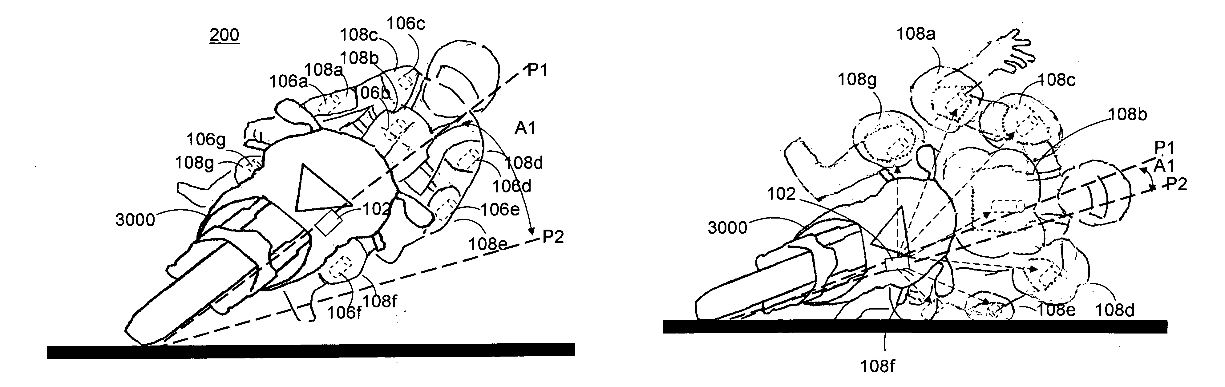 Wearable airbag system and method