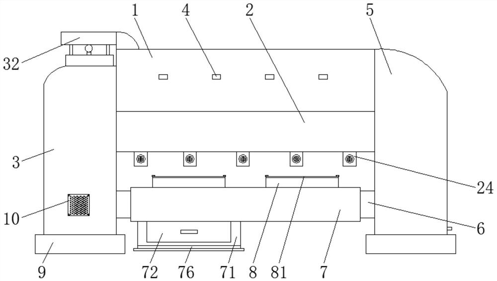 Dust treatment device for ventilating duct of winnowing machine