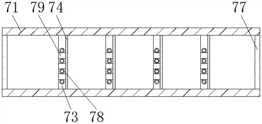 Dust treatment device for ventilating duct of winnowing machine