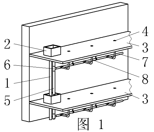 Method for draining accumulated floor water during super high-rise building construction, and apparatus thereof