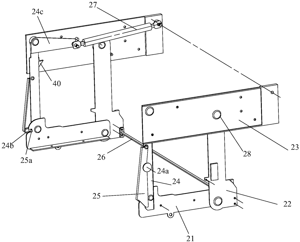 Drawer capable of rising and falling and refrigerator