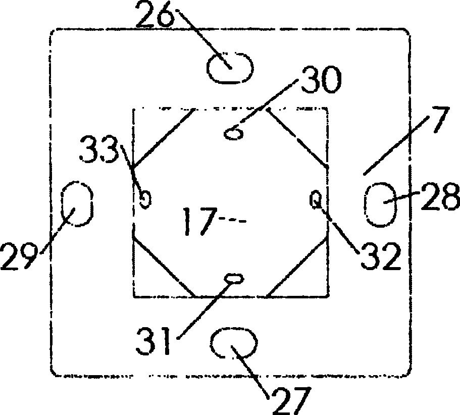 Method and device for calibrating morphology compensation type four-optical-axis angular displacement laser interferometer