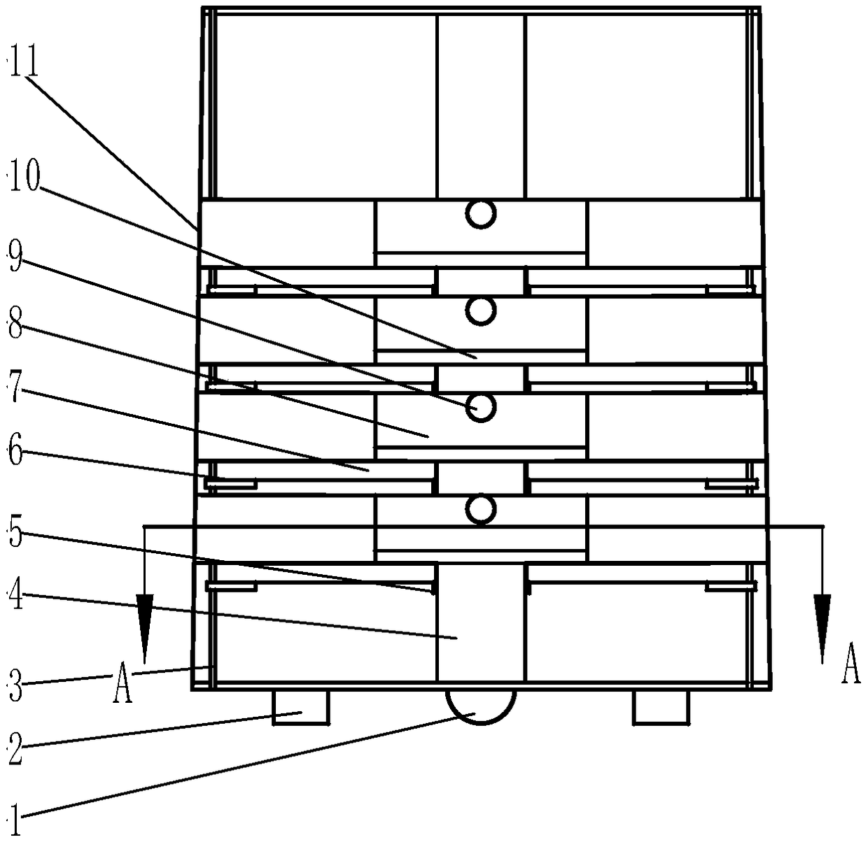 Walking intelligent storage cabinet