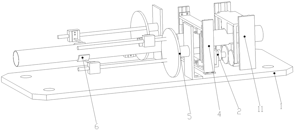 Automatic feeding cutting device of frequency converter heat dissipating pipe