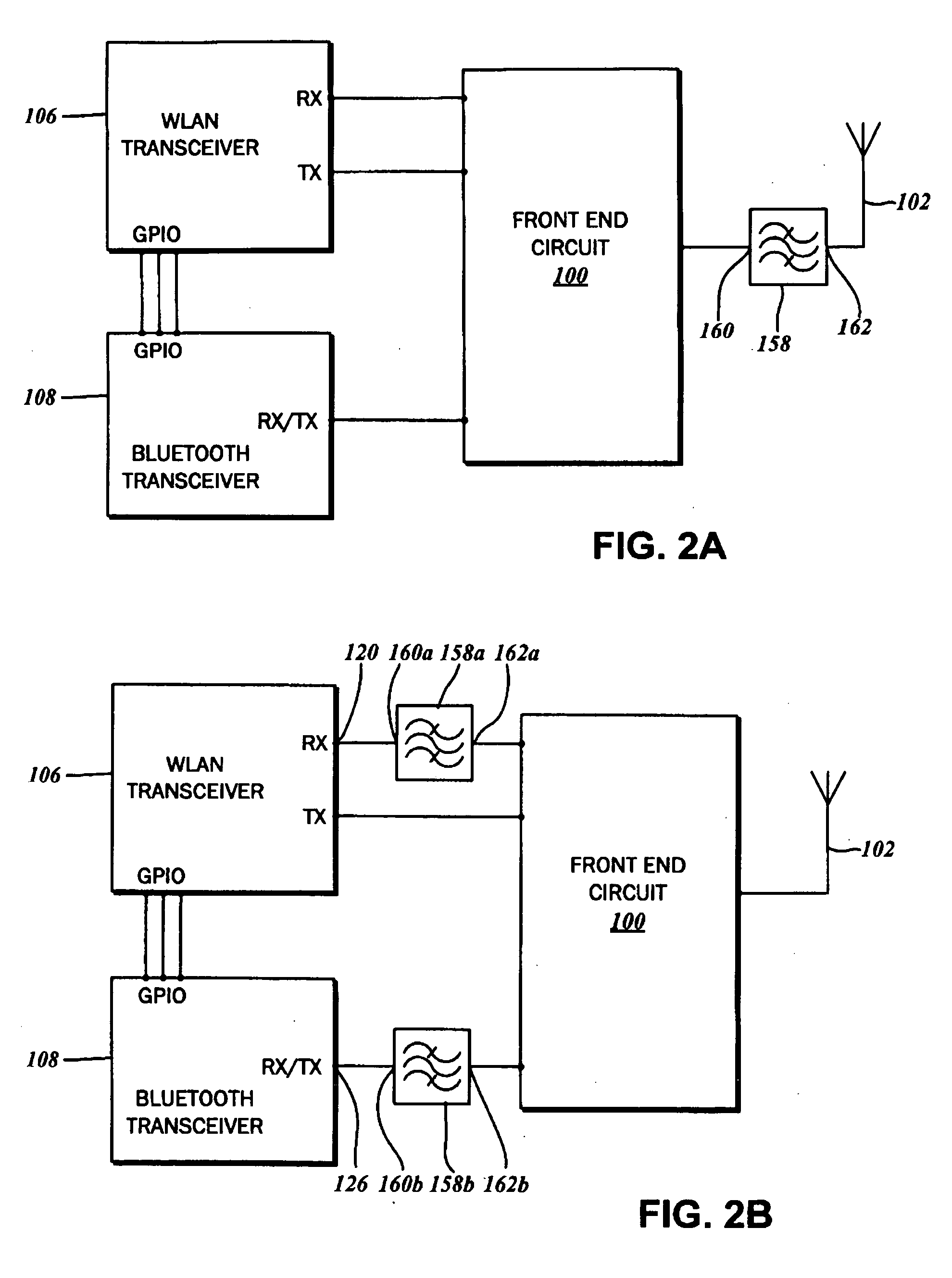 Multi mode radio frequency transceiver front end circuit