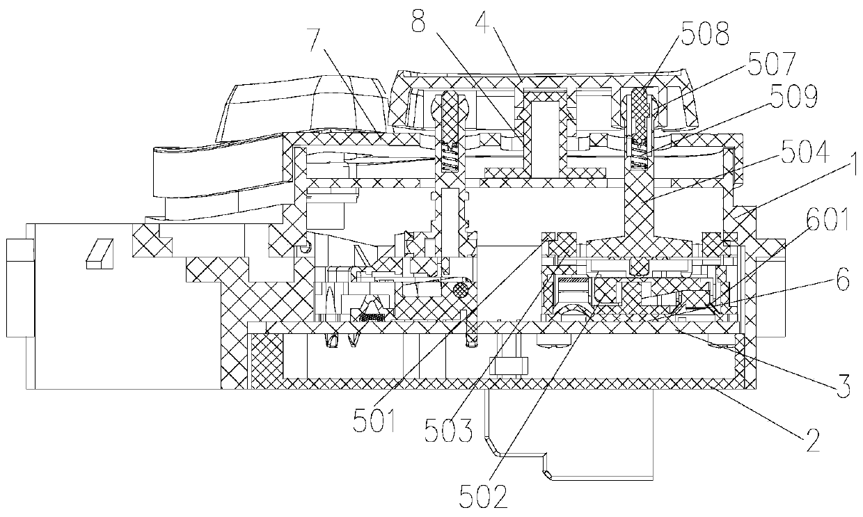 Four-way adjusting switch of electric seat