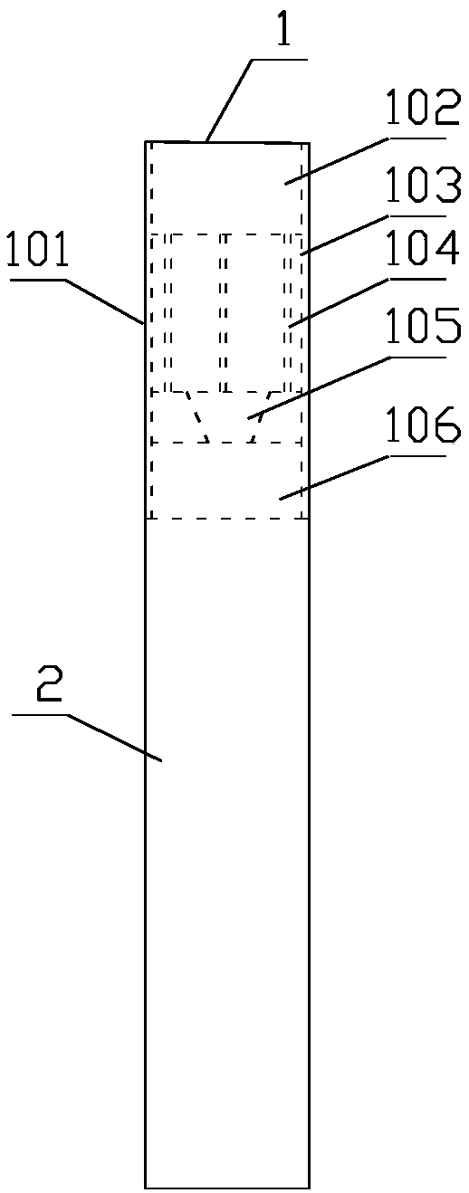 Cigarette filter stick provided with water-based spice container