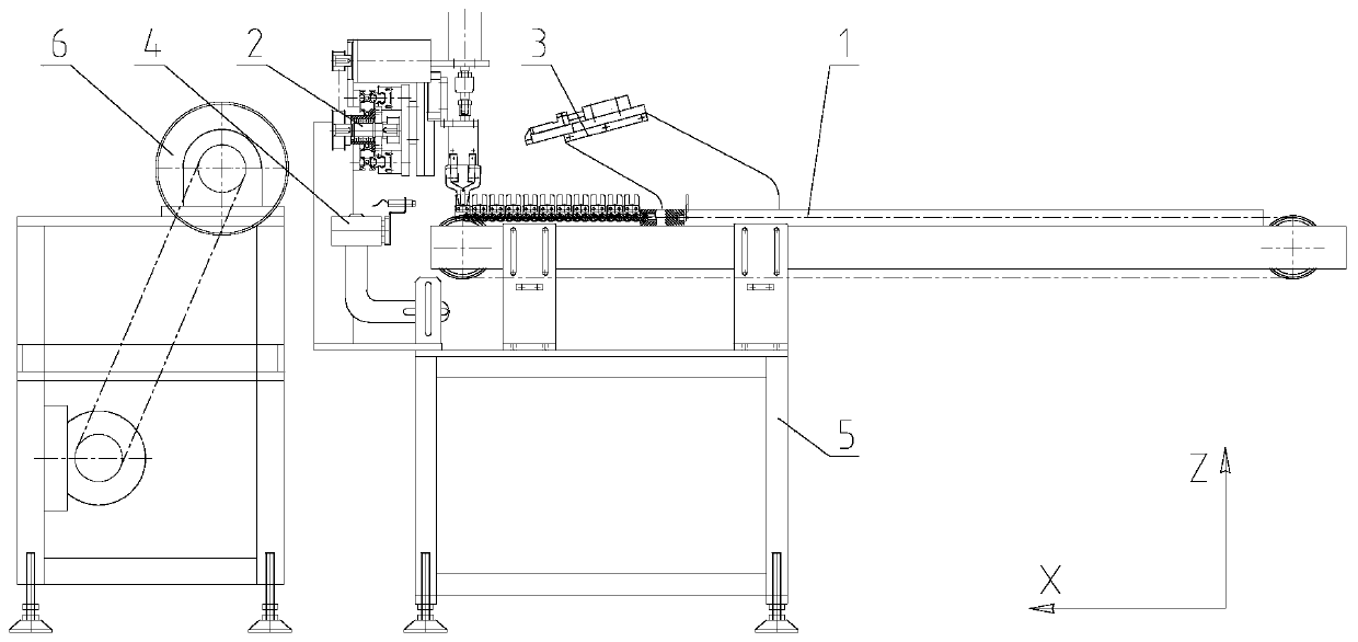 Automatic thread forming mechanical arm device