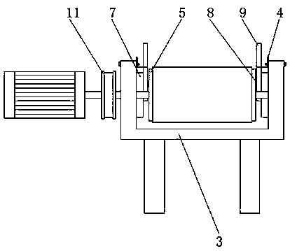 Stamping device for casting machining