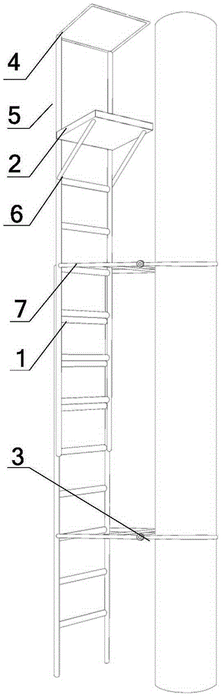 Column holding maintenance platform