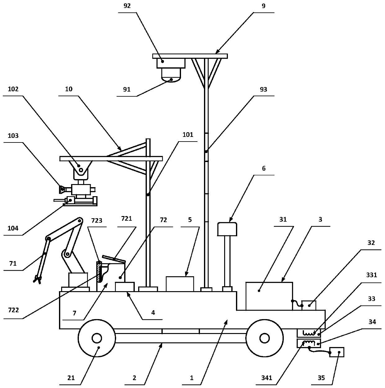 Deratization robot based on mode recognition and big data technology