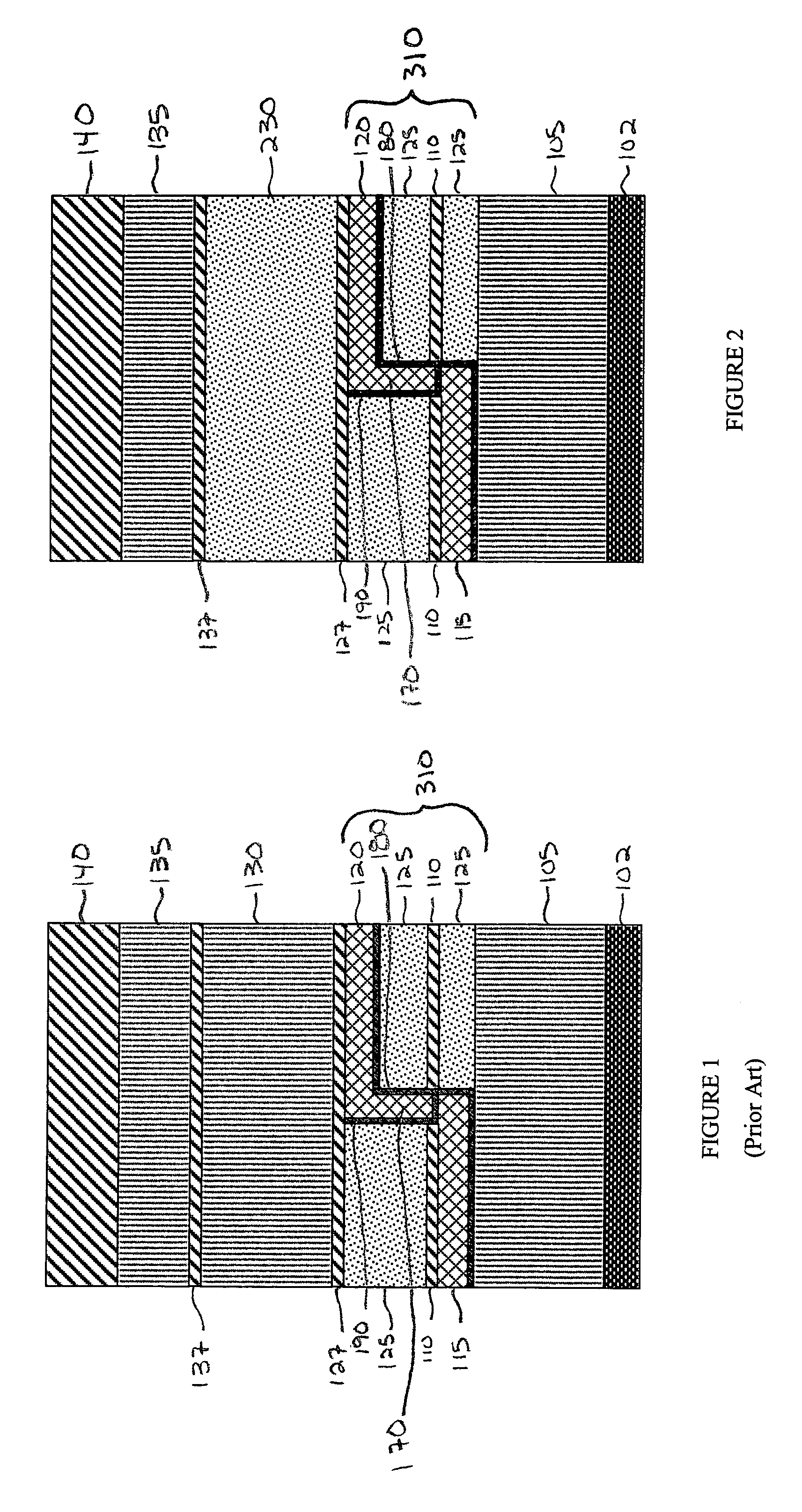 Stress-relief layer for semiconductor applications