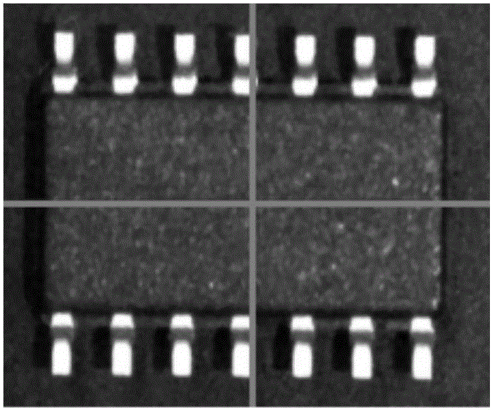 Patch element positioning identification method based on minimum enclosing rectangle