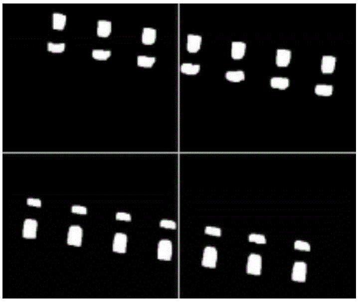 Patch element positioning identification method based on minimum enclosing rectangle