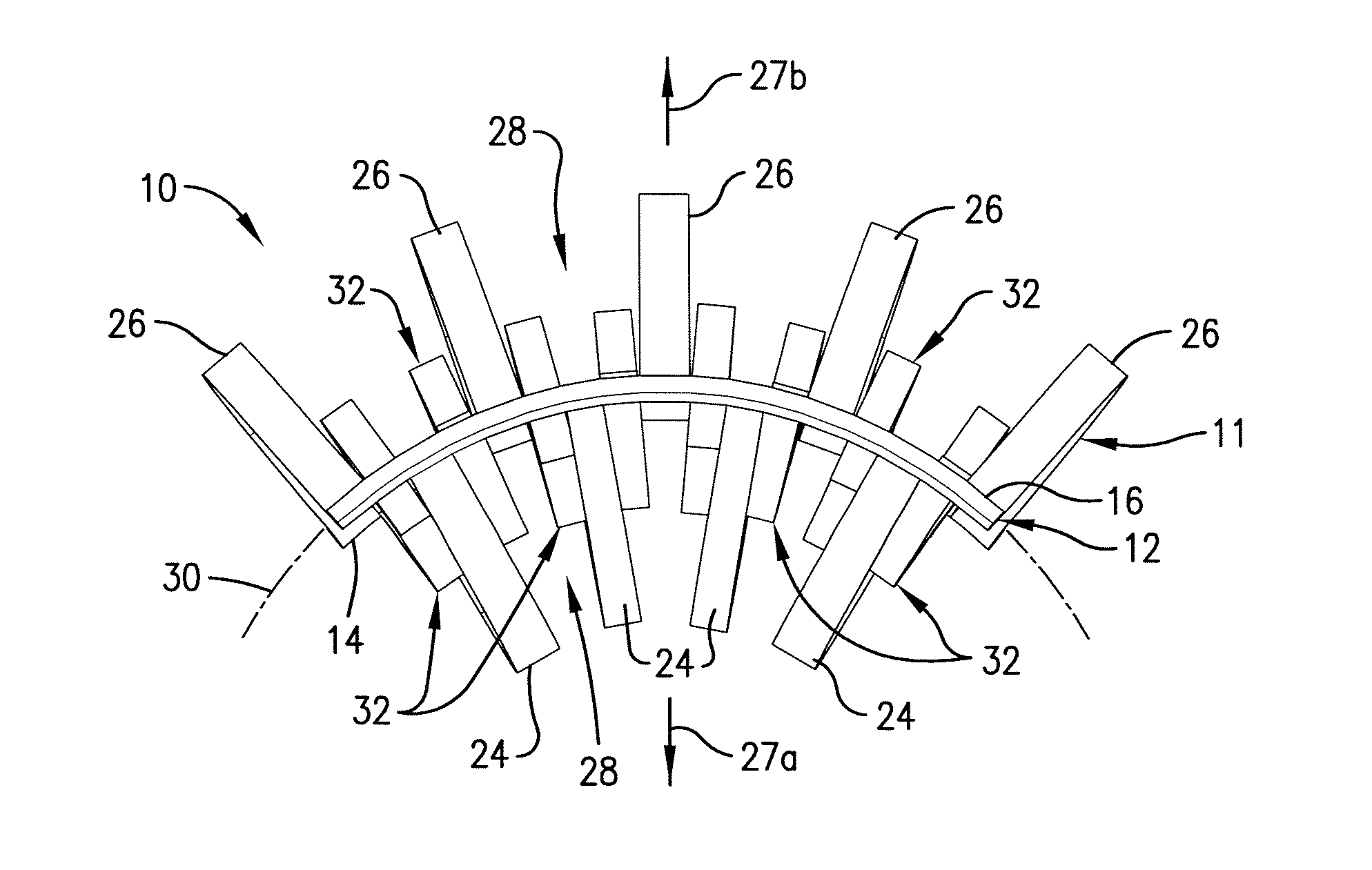 Random packing elements and column containing same