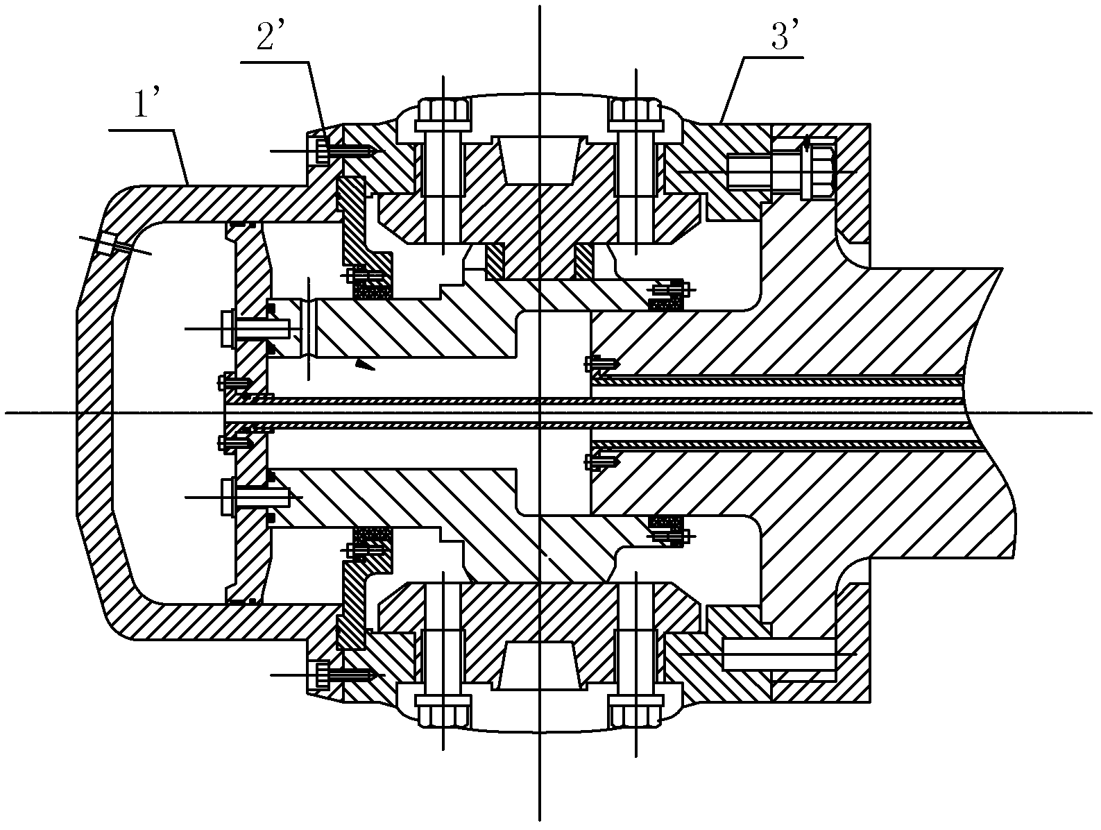 Integral propeller hub body of marine propeller