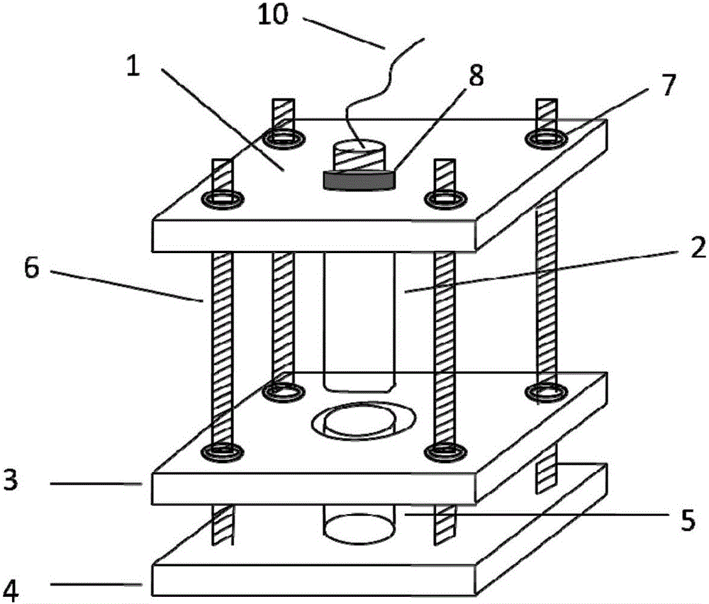 Electrode device for measuring electrical strength of composite insulator silicon rubber umbrella skirt and measuring method