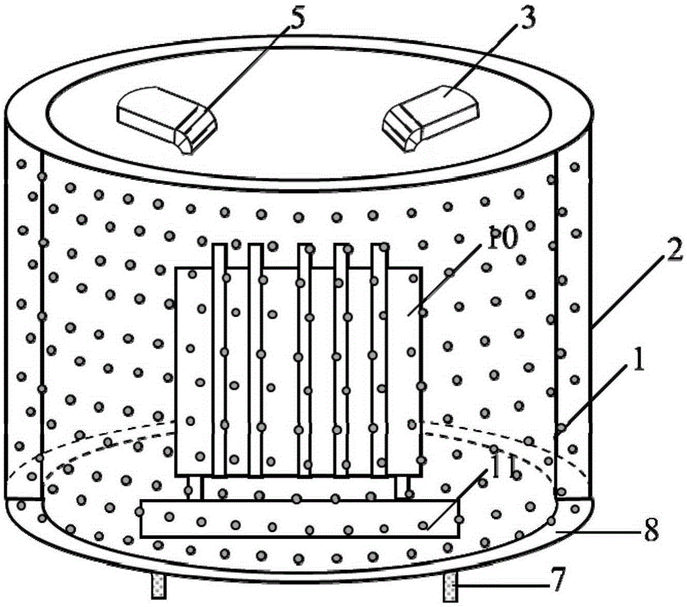 Device for improving gasification cavity of LNG room-temperature gasifier by virtue of solar wall