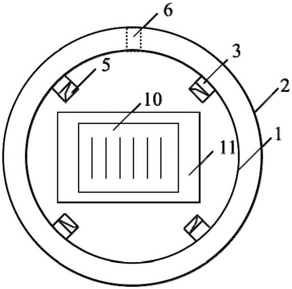 Device for improving gasification cavity of LNG room-temperature gasifier by virtue of solar wall