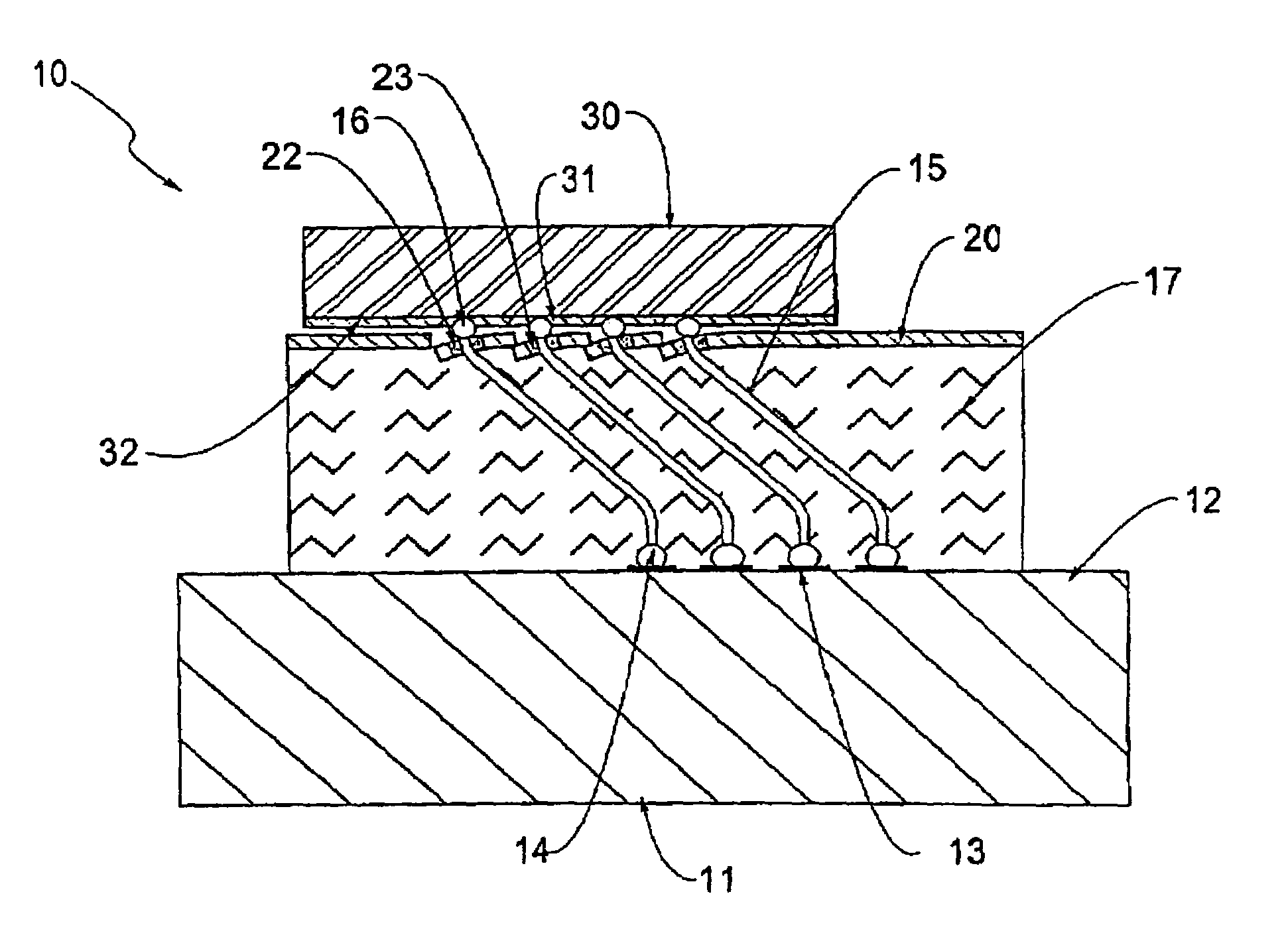 Wafer scale high density probe assembly, apparatus for use thereof and methods of fabrication thereof