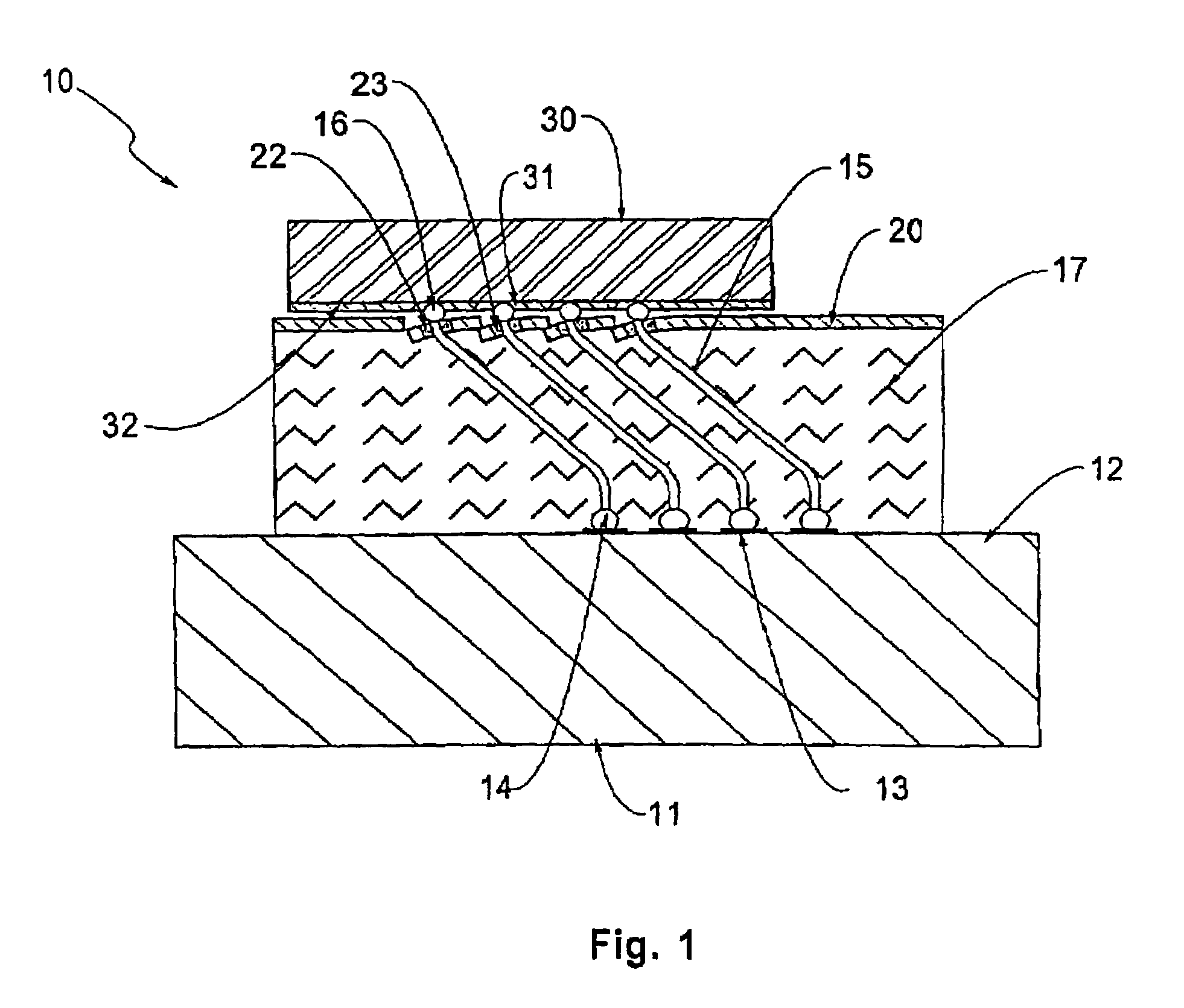 Wafer scale high density probe assembly, apparatus for use thereof and methods of fabrication thereof