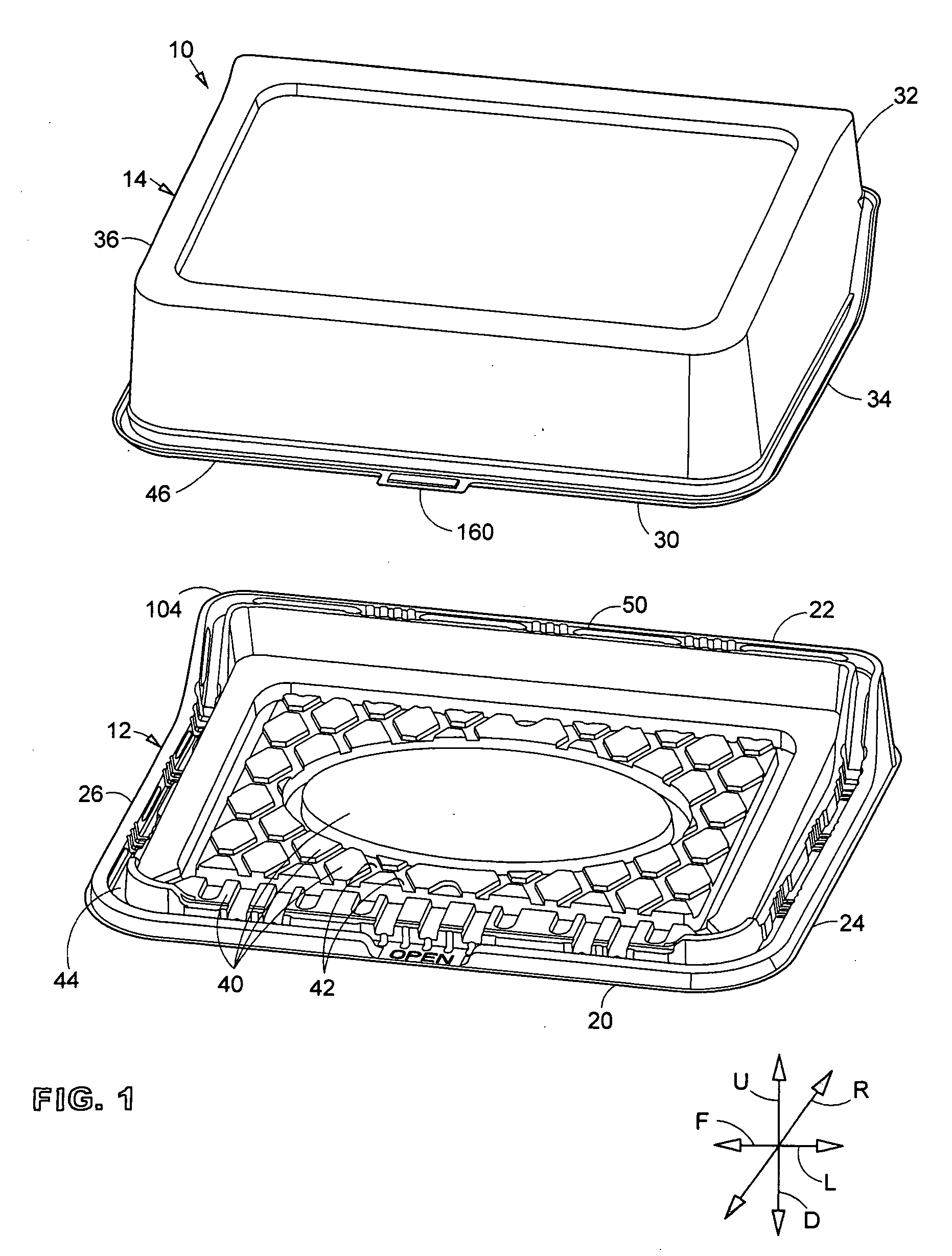 Tilted cake container system