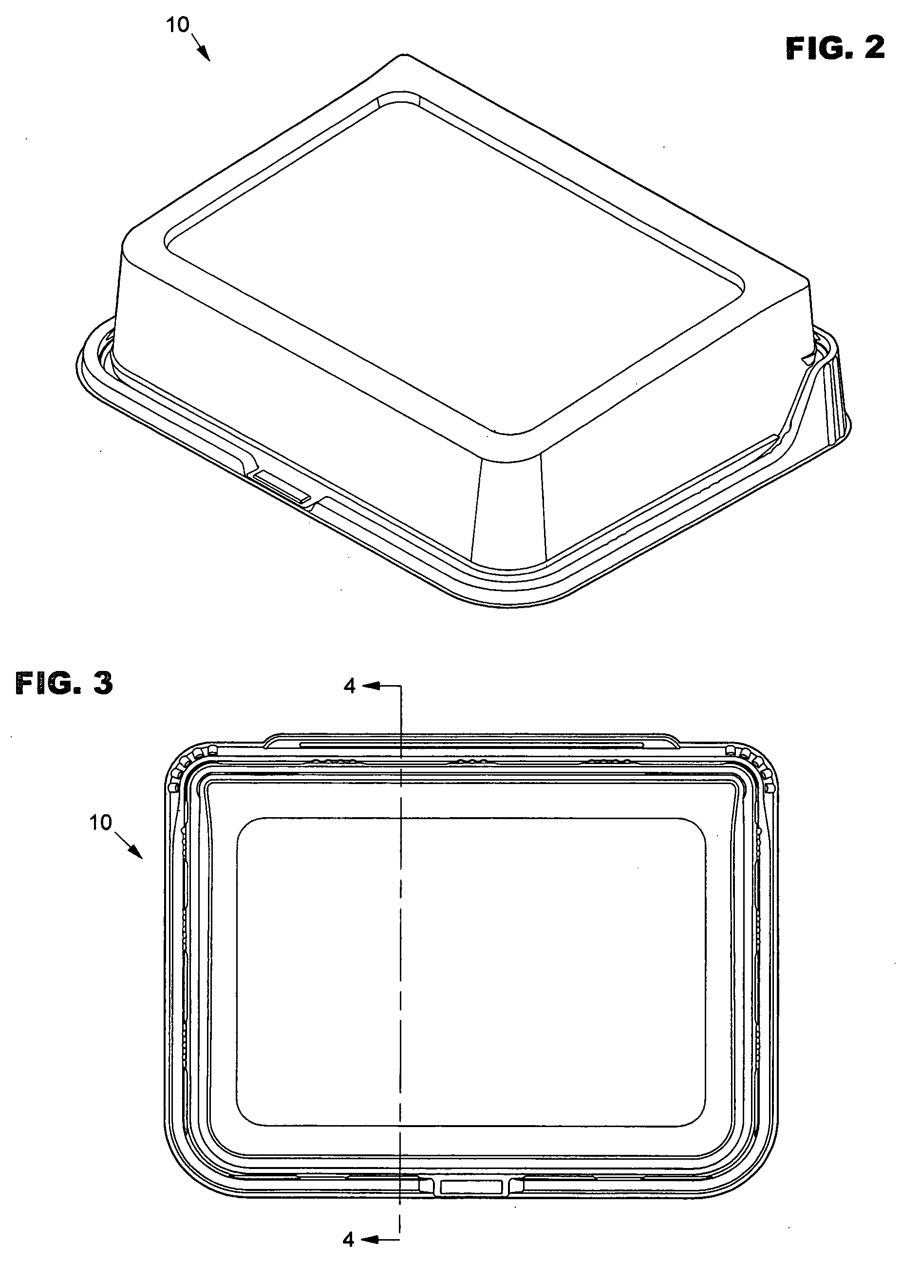 Tilted cake container system