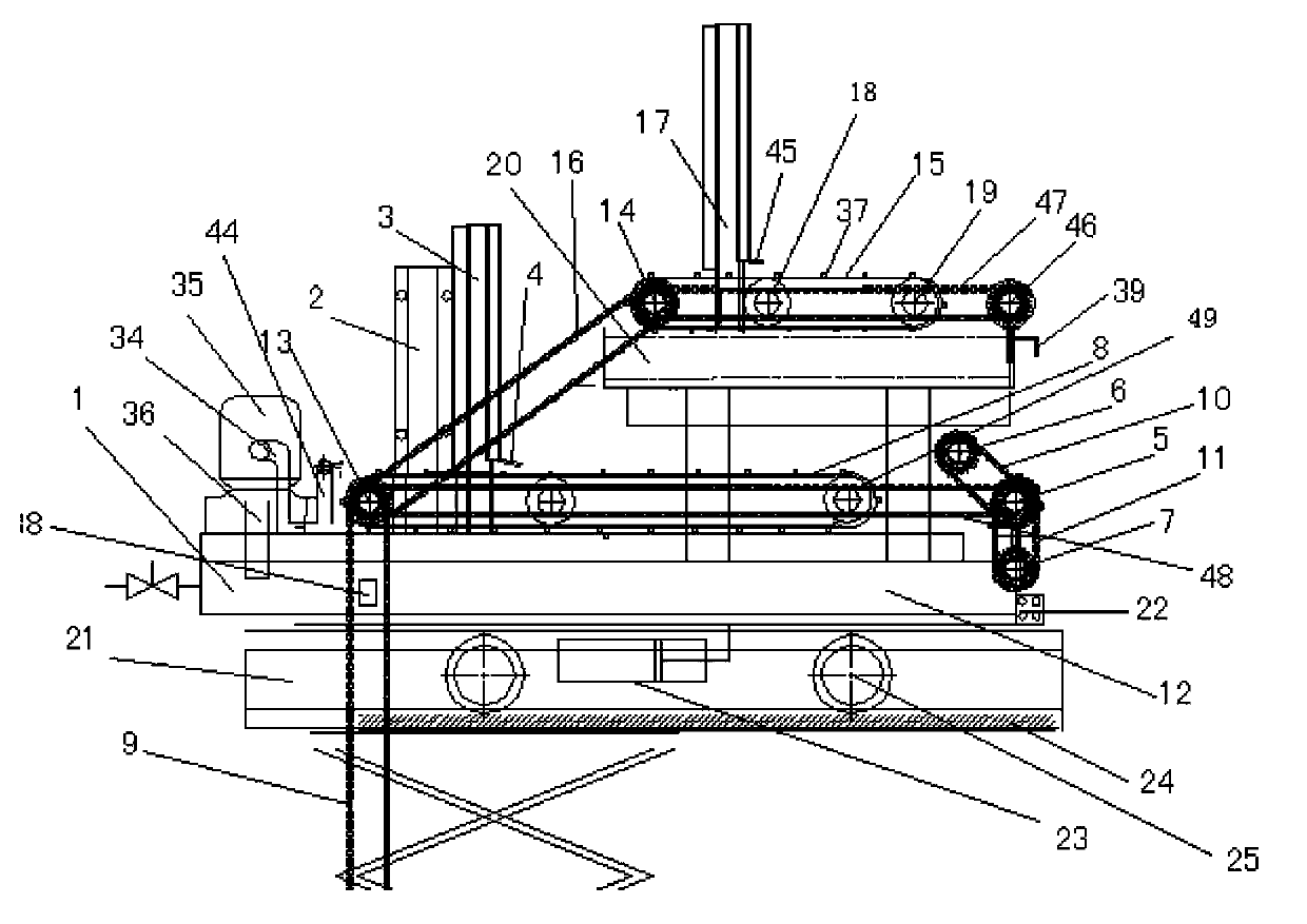 Synchronous all-in-one machine for automatically pasting ceramic tile and whitewashing wall