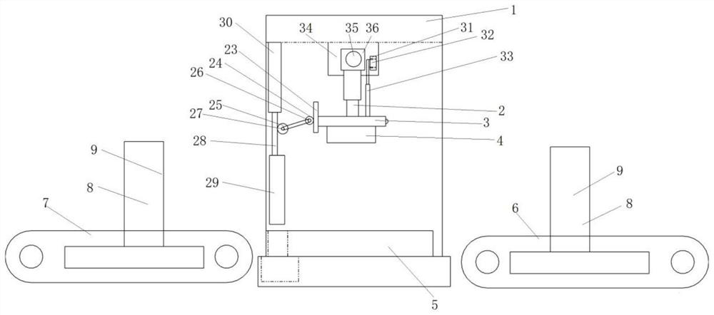 Automobile part stamping positioning device