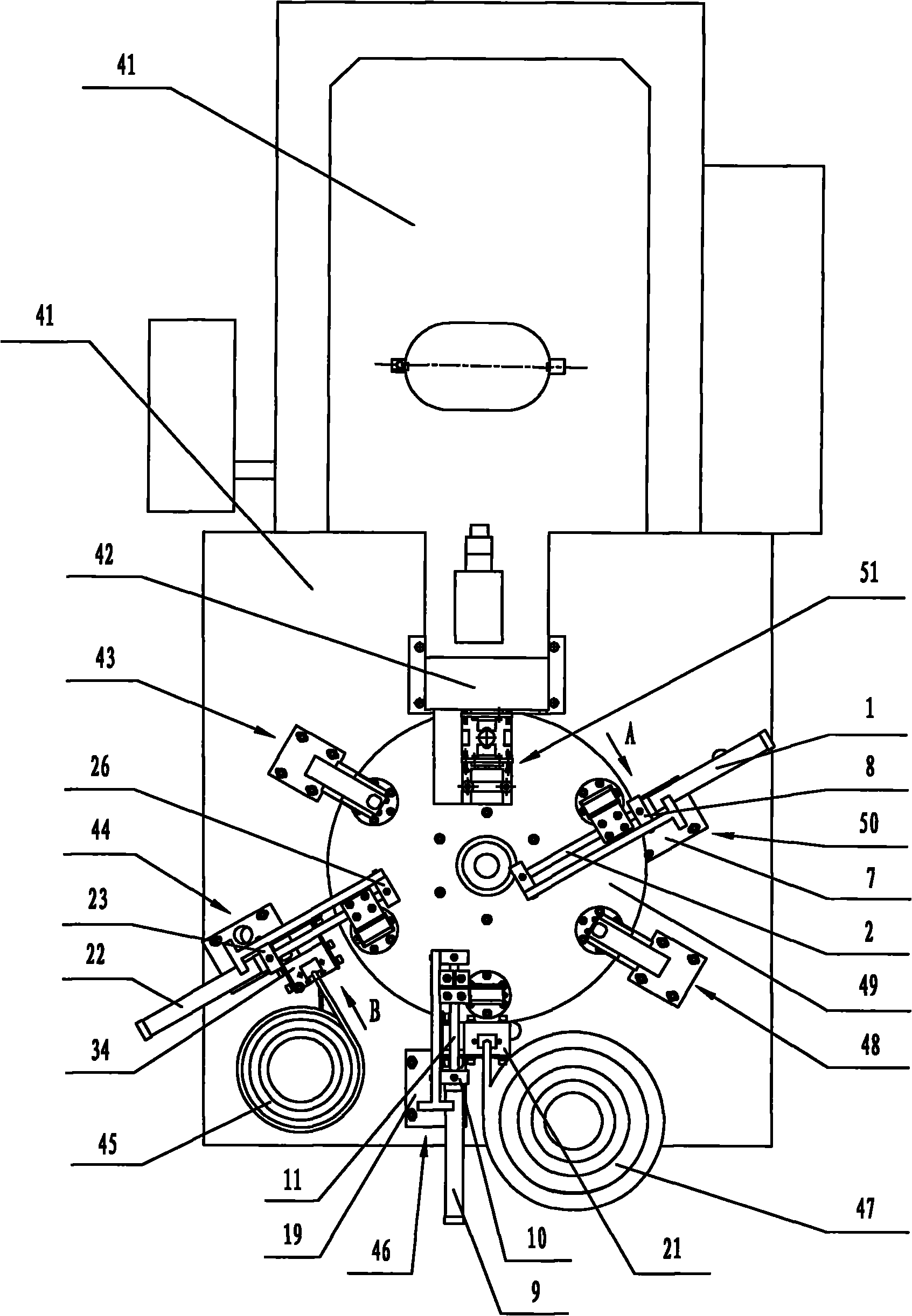 Full-automatic nut wielding machine