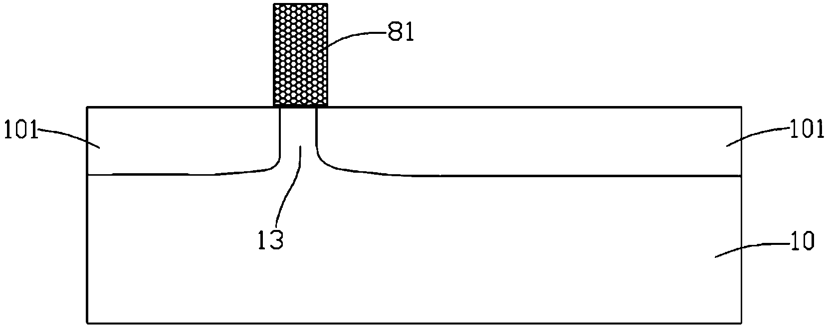 Tunneling field effect floating gate transistor and manufacturing method thereof