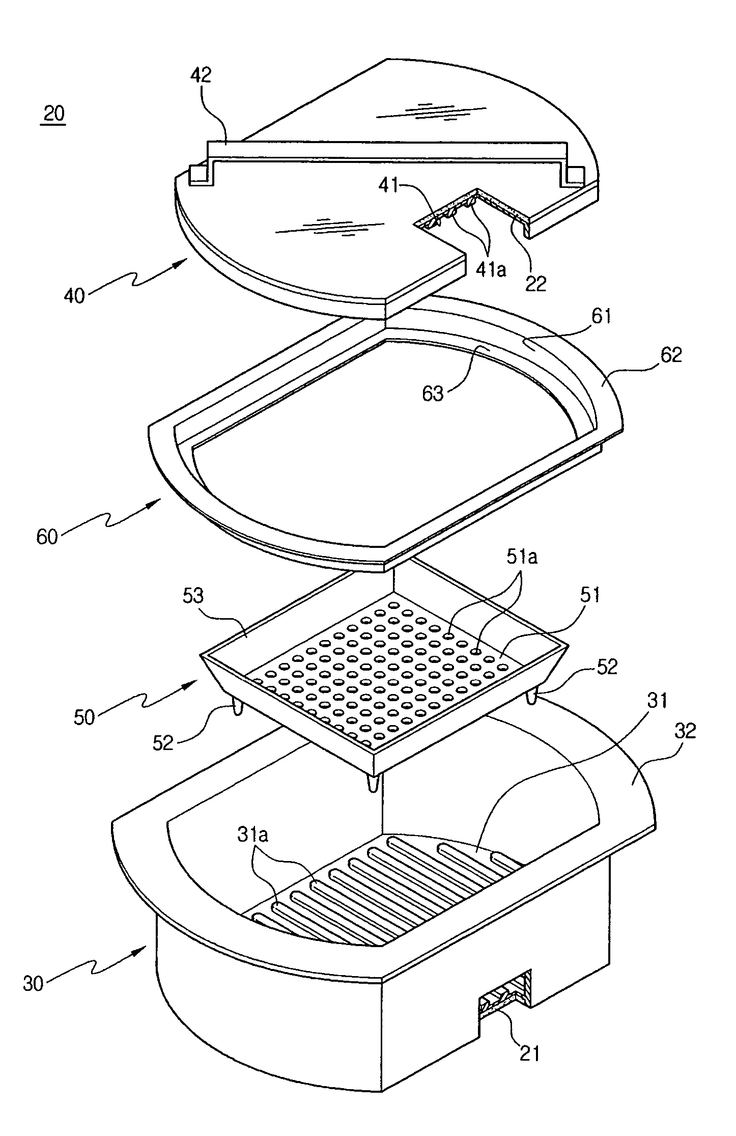 Microwaveable cooking container and microwave oven