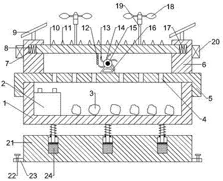 Multiple intelligence type anti-bird device used for electric power grid