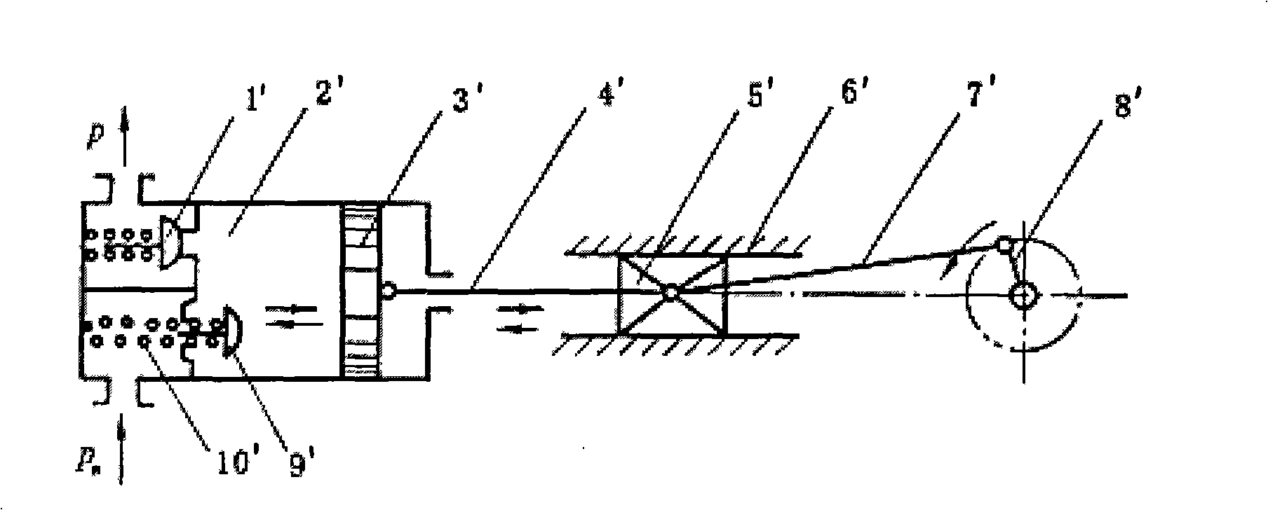 Straight line type air compressor